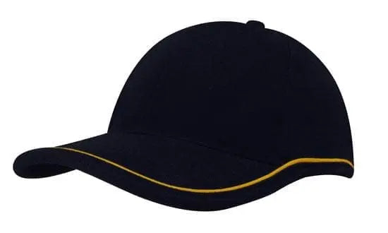 Headwear Bhc W/piping Crown & Peak X12 - 4047 Headwear Professionals